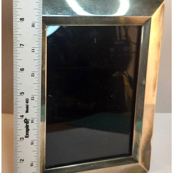 Vintage Silver Tone Picture Frame 5"x7" Hinged Back Stand Classic Home Decor - Picture 5 of 15